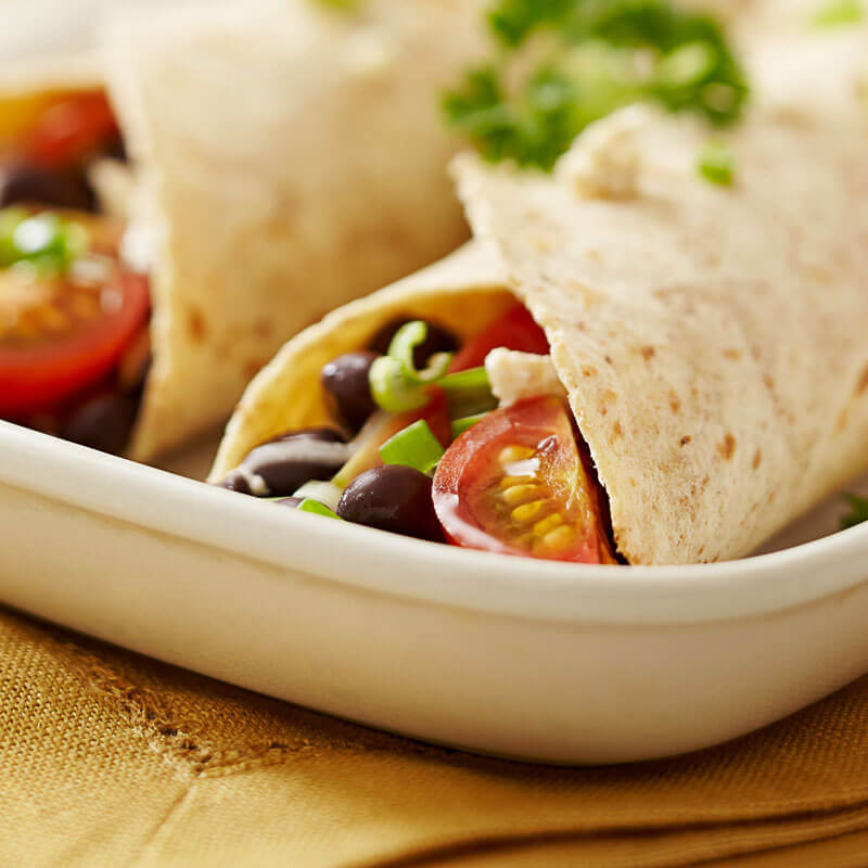 Wraps de desayuno con Tomates NatureSweet Glorys