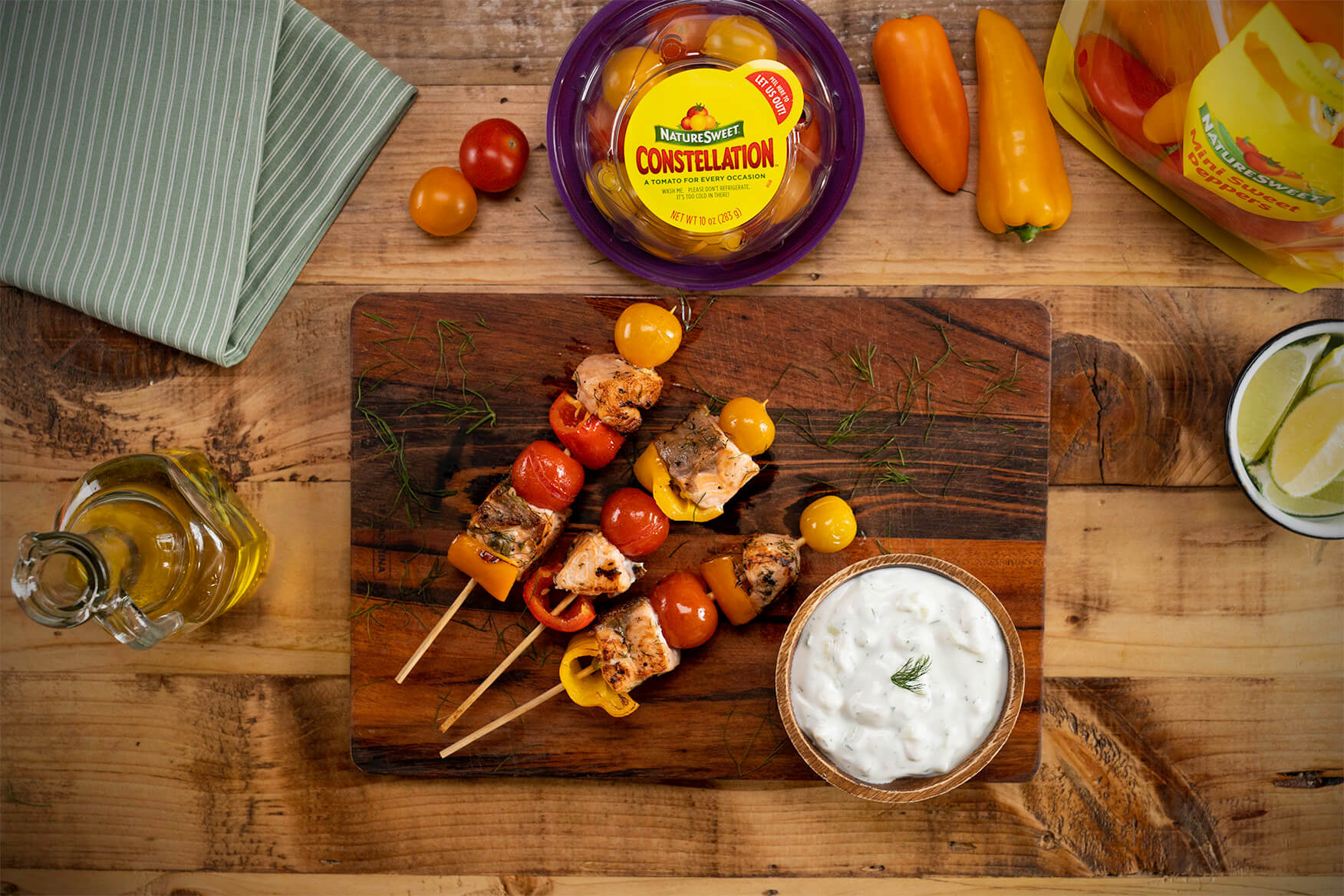 Salmon Skewers NatureSweet