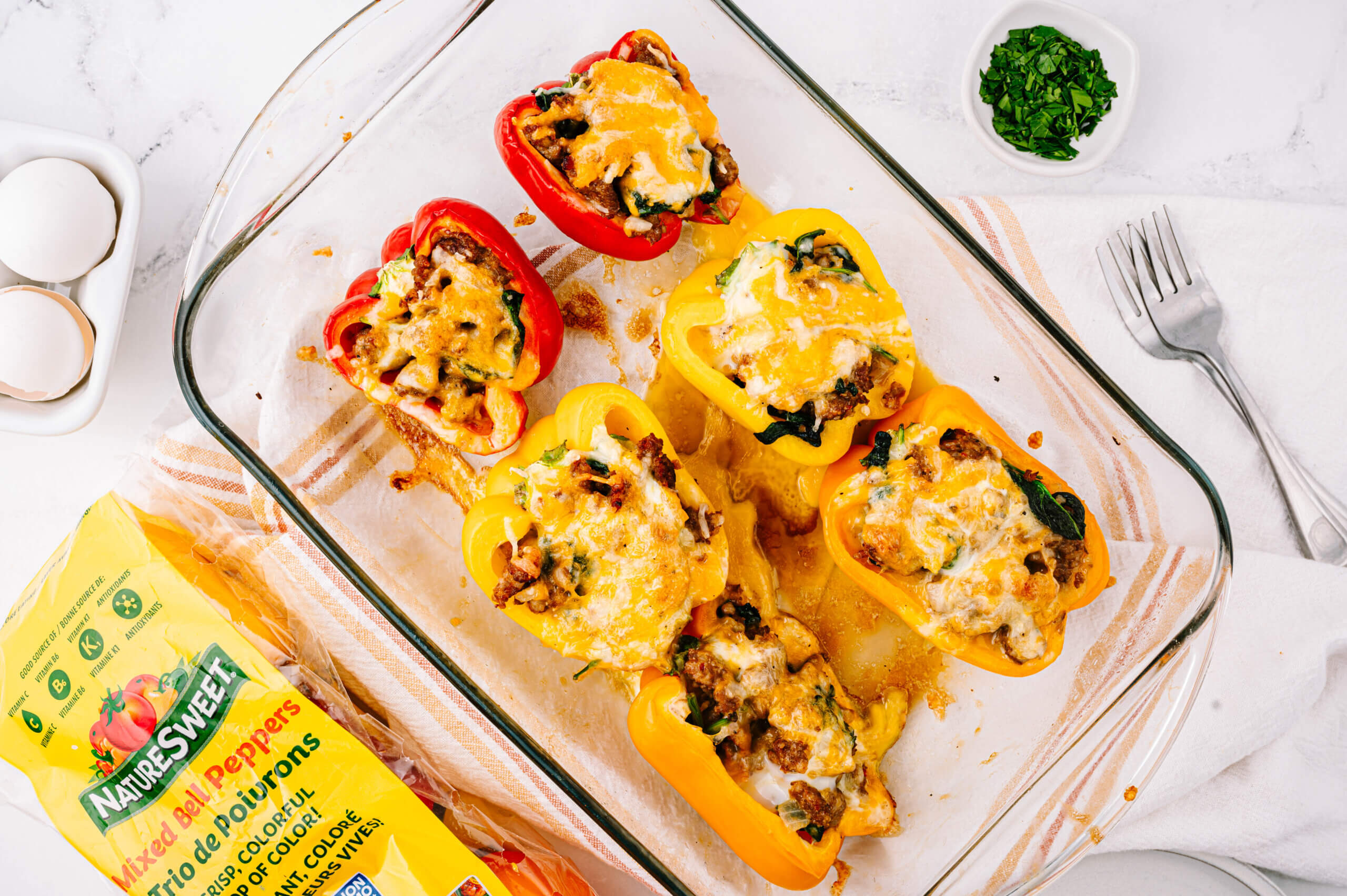 Breakfast Stuffed Bell Peppers NatureSweet