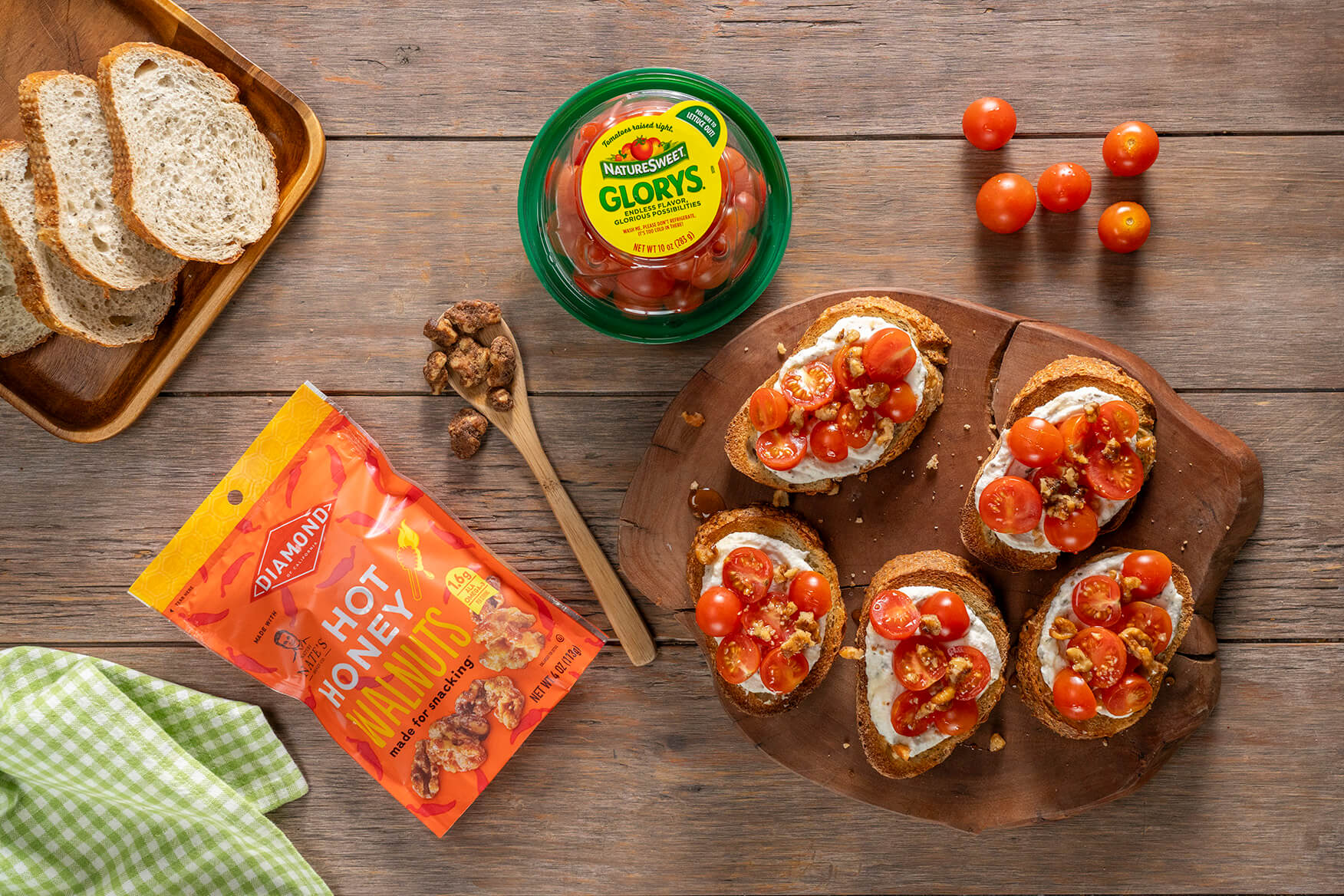 Hot Honey Tomato Crostini - NatureSweet